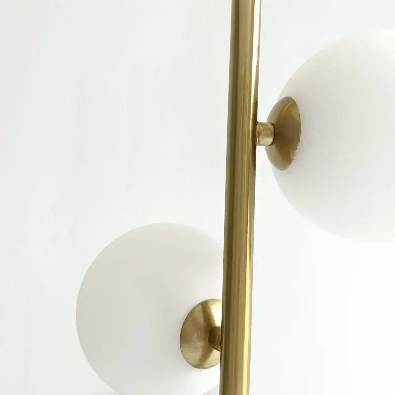 Modern gold and black glass ball led pendant light bedroom hanging lamp