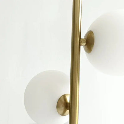 Modern gold and black glass ball led pendant light bedroom hanging lamp
