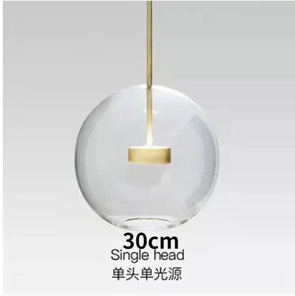 Modern gold and black glass chandelier living room pendant light