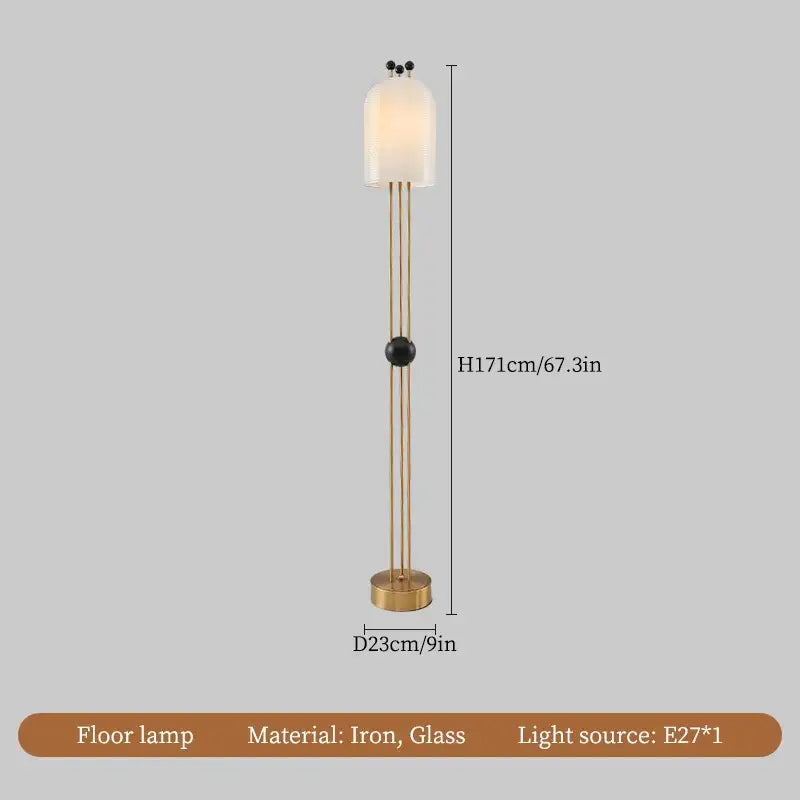 Modern gold and black glass led chandelier dining room pendant light