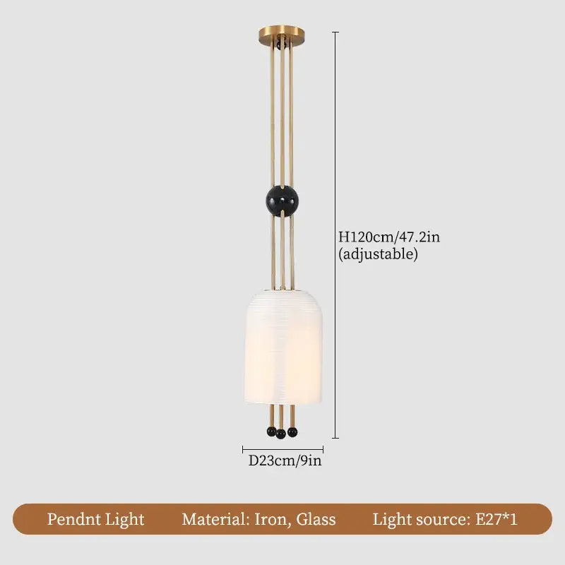 Modern gold and black glass led chandelier dining room pendant light