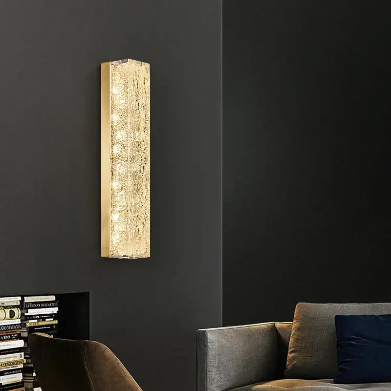 Modern gold and black led bedroom wall lamp