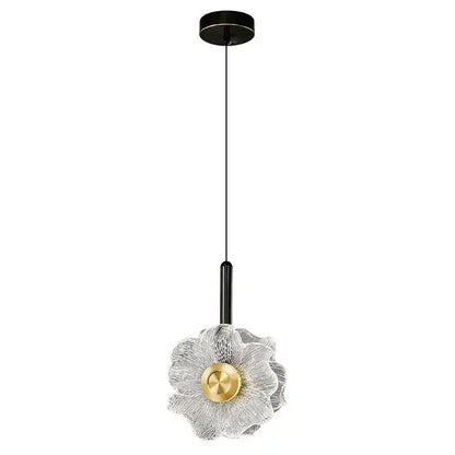Modern gold and black led glass wall lamp bedroom pendant light