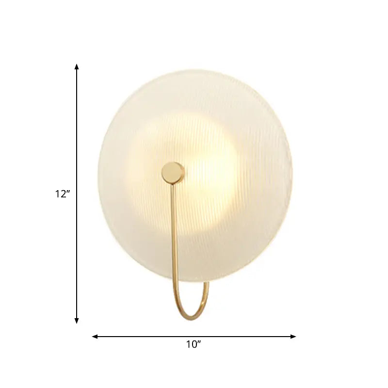 Modern gold and black orb wall lamp for living rooms