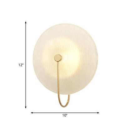 Modern gold and black orb wall lamp for living rooms