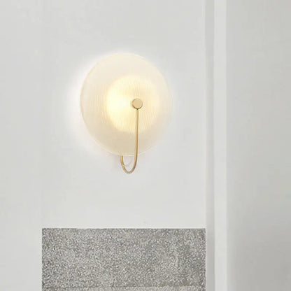 Modern gold and black orb wall lamp for living rooms