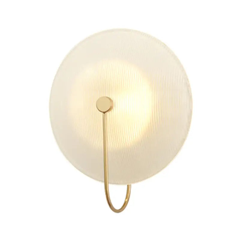 Modern gold and black orb wall lamp for living rooms
