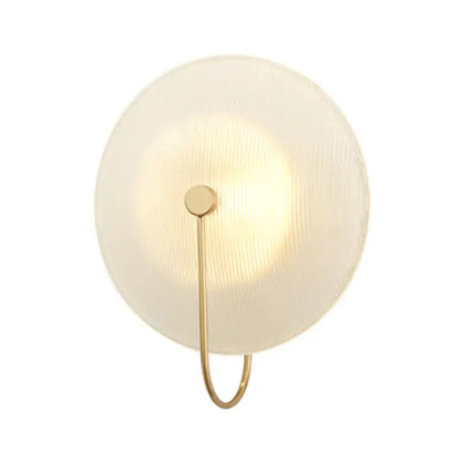 Modern gold and black orb wall lamp for living rooms