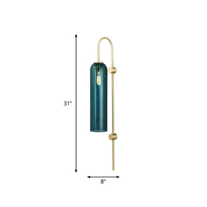 Modern gold and black orb wall lamp for living rooms