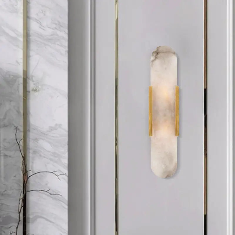 Modern gold and black orb wall lamp for living rooms