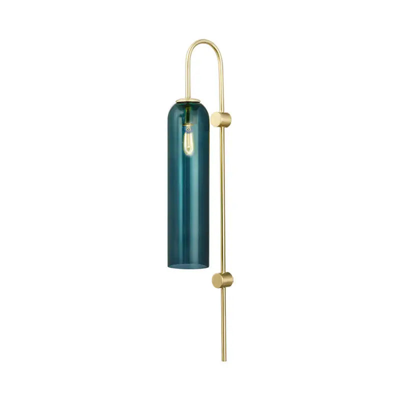 Modern gold and black orb wall lamp for living rooms