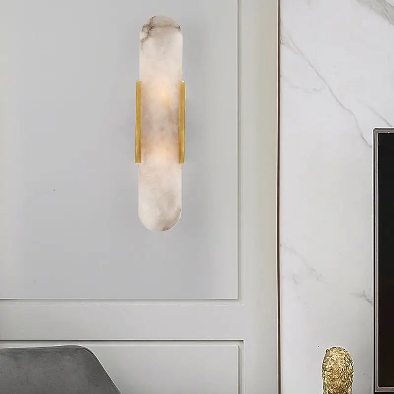 Modern gold and black orb wall lamp for living rooms