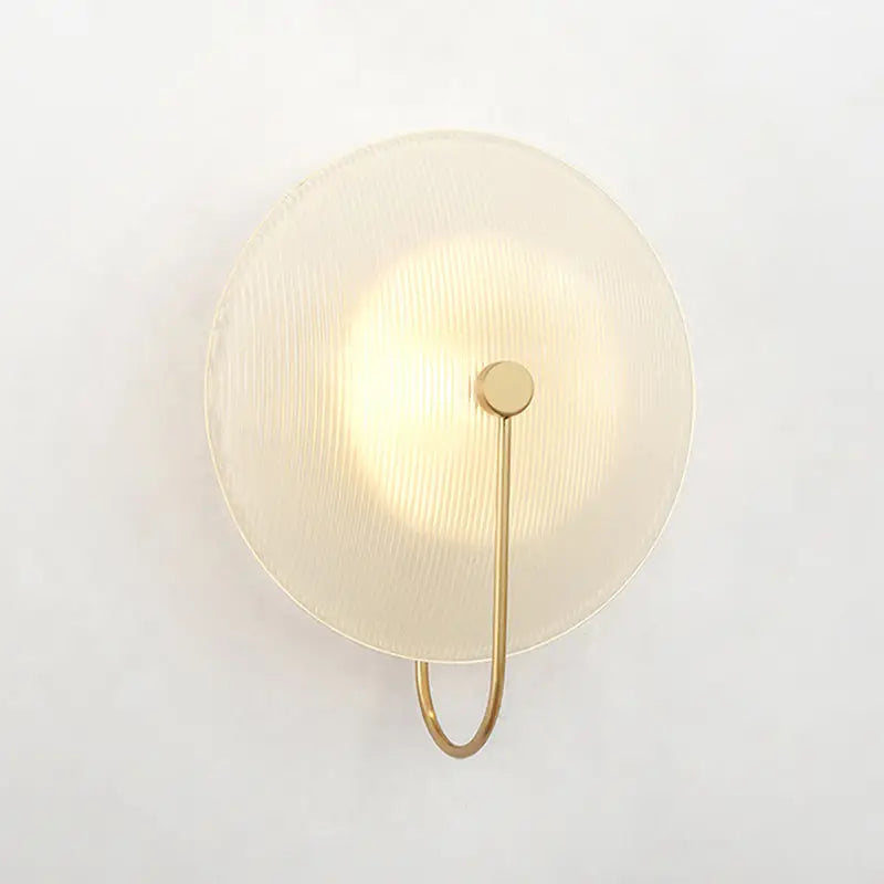 Modern gold and black orb wall lamp for living rooms