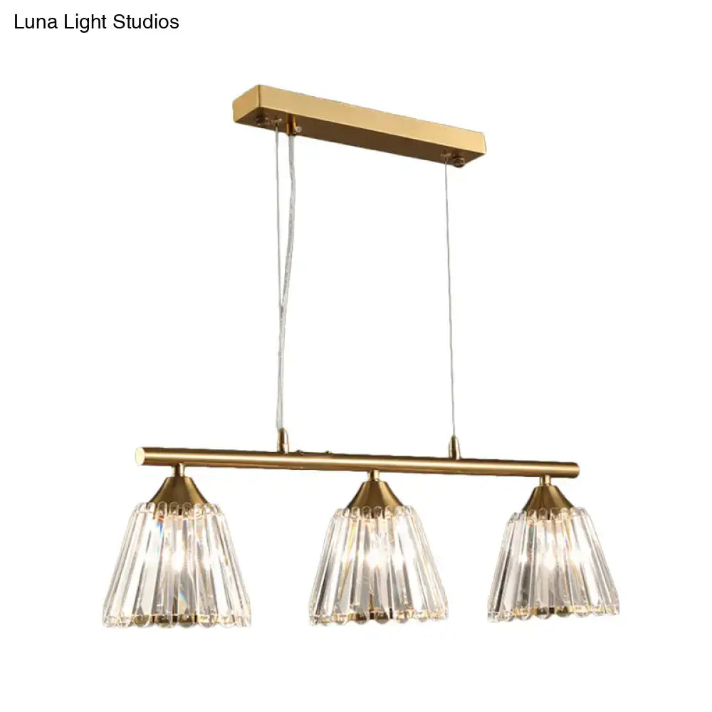 Modern gold and crystal pendant light dining room 220v-240v