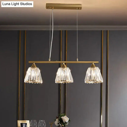 Modern gold and crystal pendant light dining room 220v-240v