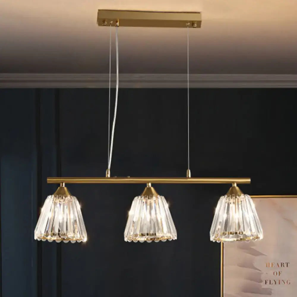 Modern gold and crystal pendant light dining room 220v-240v