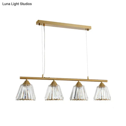Modern gold and crystal pendant light dining room 220v-240v