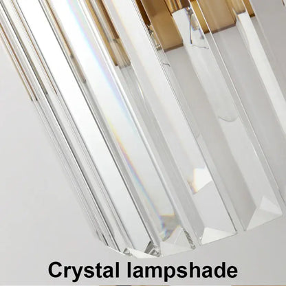 Modern gold and crystal wall light living room sconce