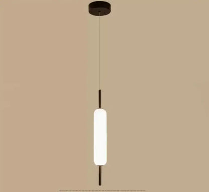 Modern gold and frosted glass led pendant chandelier for living room