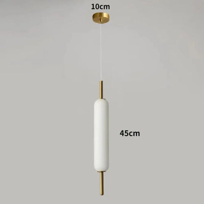 Modern gold and frosted glass led pendant chandelier for living room