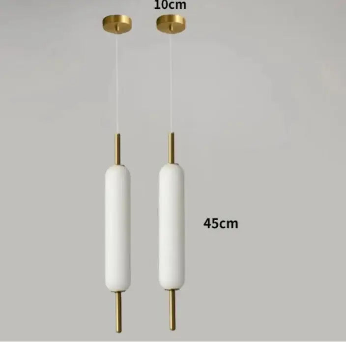 Modern gold and frosted glass led pendant chandelier for living room