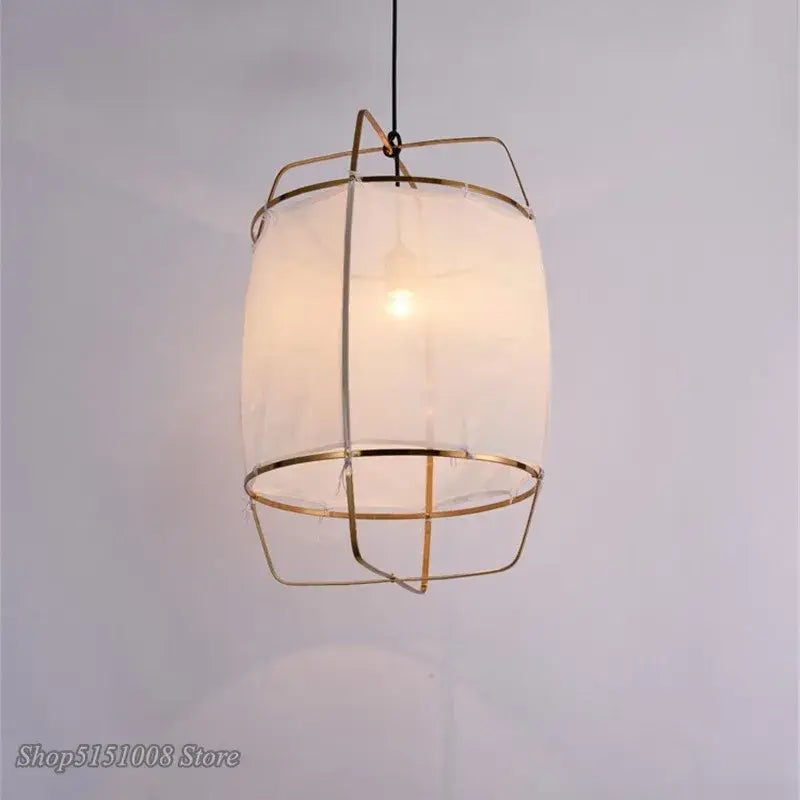 Modern gold and glass pendant light fixture for dining room