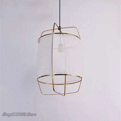 Modern gold and glass pendant light fixture for dining room