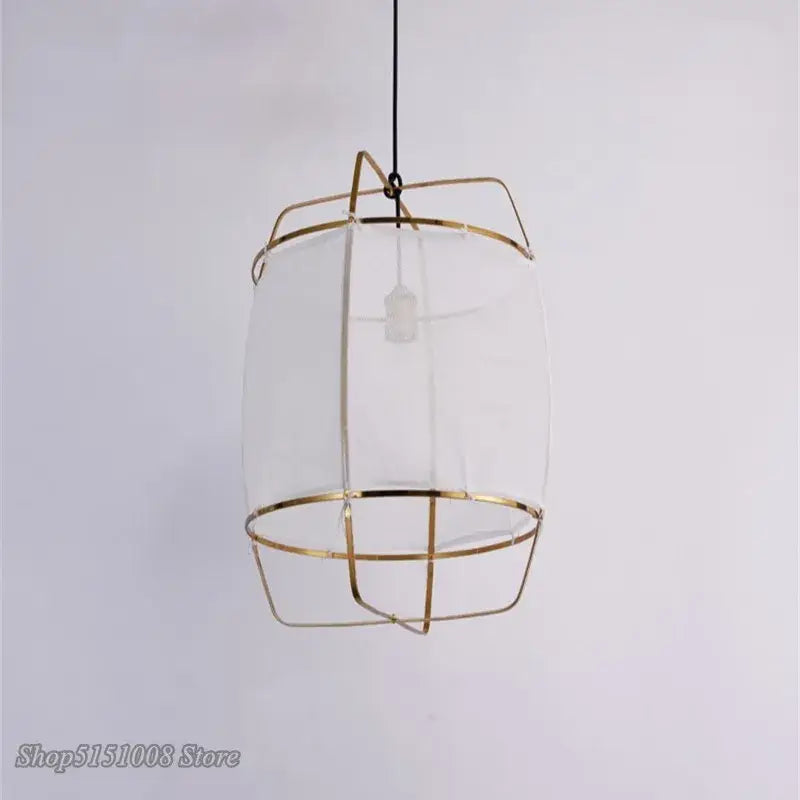 Modern gold and glass pendant light fixture for dining room