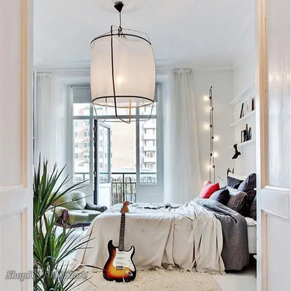 Modern gold and glass pendant light fixture for dining room