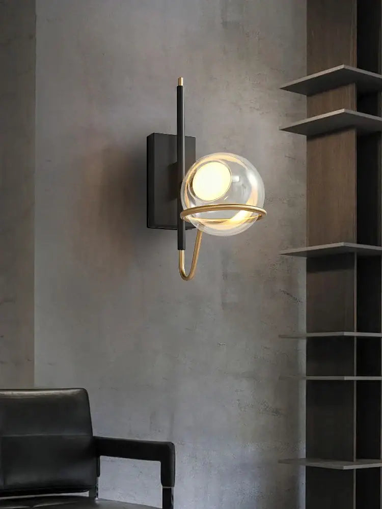 Modern gold and gray glass ceiling chandelier living room light
