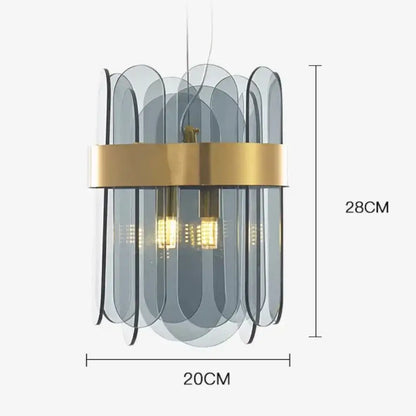 Modern gold and gray glass wall lamp living room leaf sconce