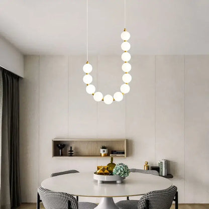 Modern gold and white acrylic led chandelier living room pendant light