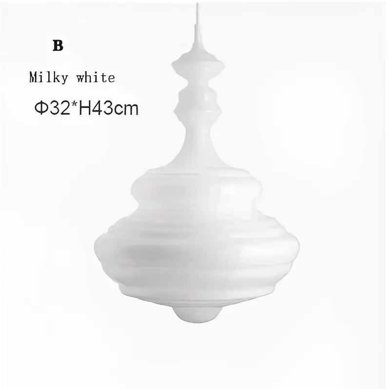 Modern gold and white glass chandelier dining room light