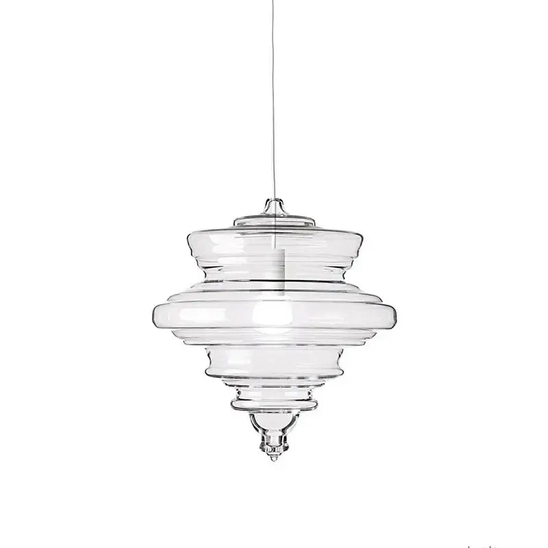 Modern gold and white glass chandelier dining room light