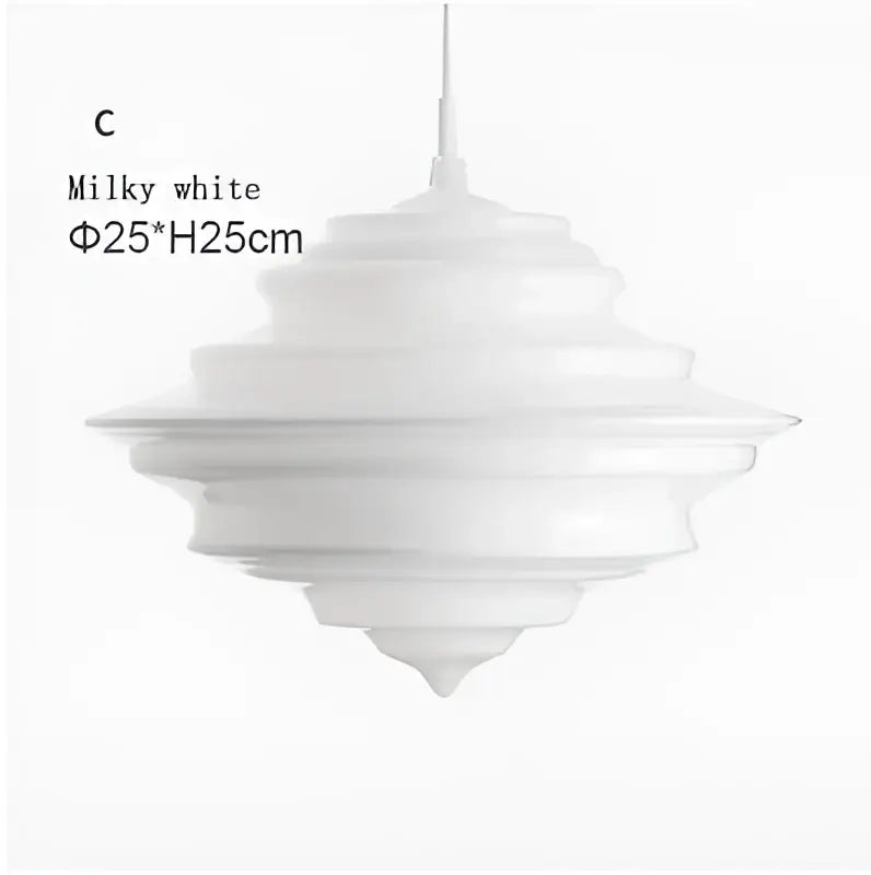 Modern gold and white glass chandelier dining room light