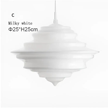 Modern gold and white glass chandelier dining room light