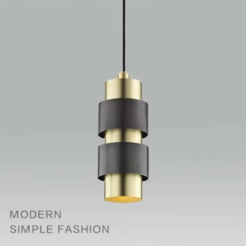 Modern gold arched glass bar pendant lamp kitchen light
