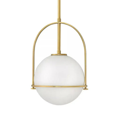 Modern gold arched glass bar pendant lamp kitchen light
