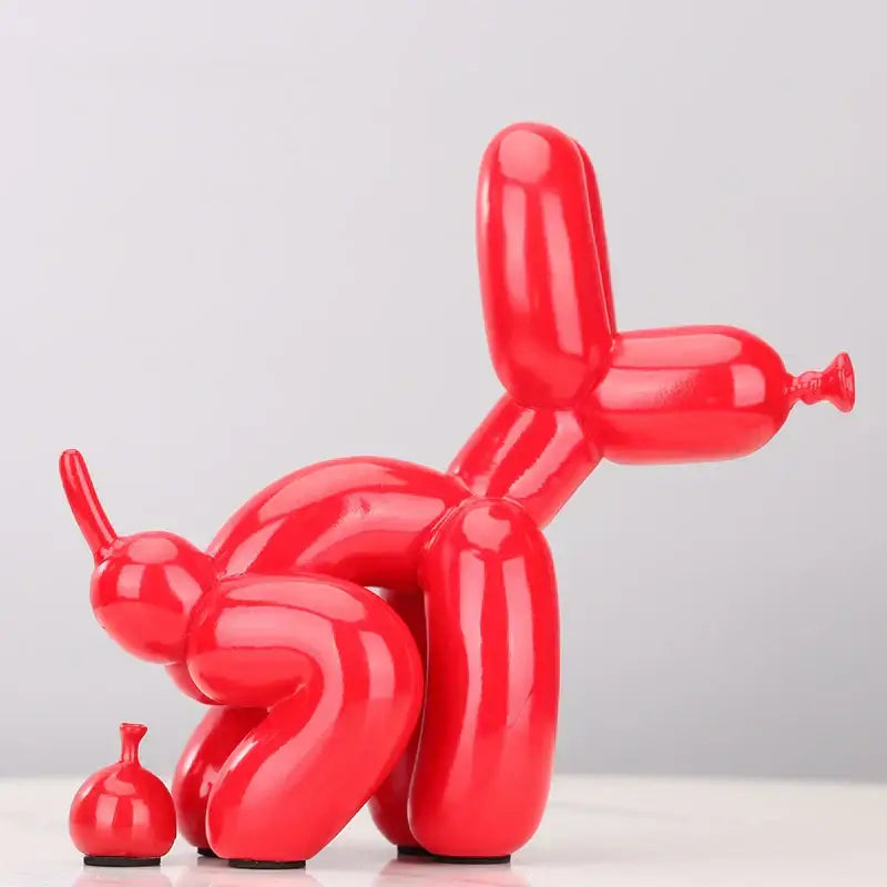 Modern gold balloon dog statue living room resin art sculpture