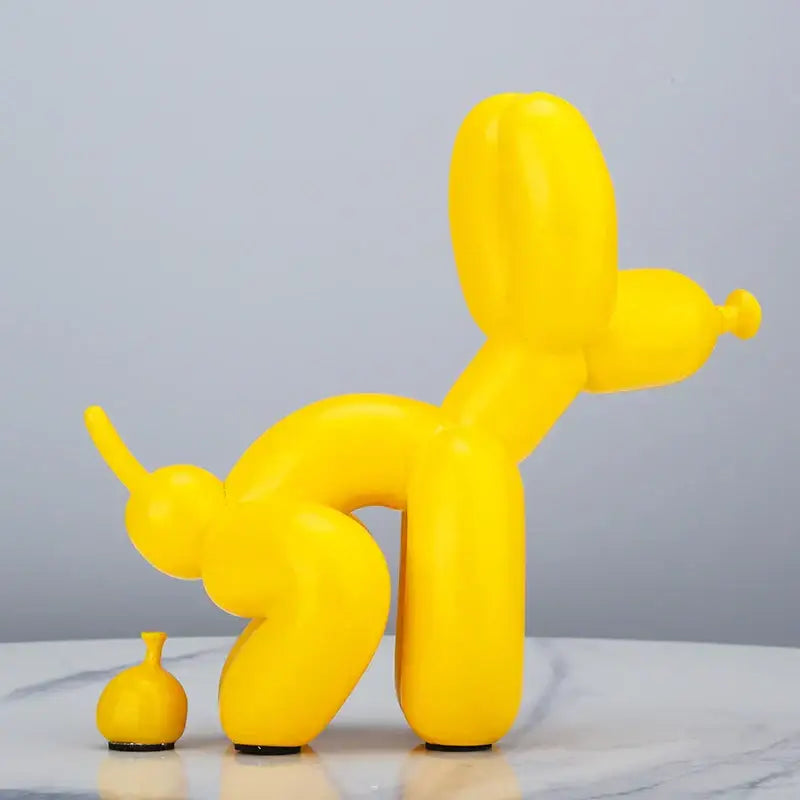 Modern gold balloon dog statue living room resin art sculpture