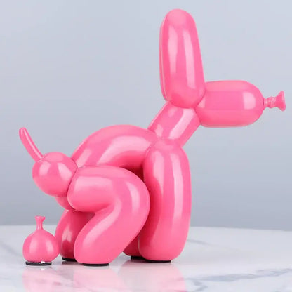 Modern gold balloon dog statue living room resin art sculpture
