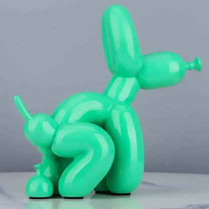 Modern gold balloon dog statue living room resin art sculpture