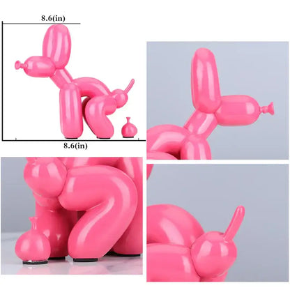 Modern gold balloon dog statue living room resin art sculpture