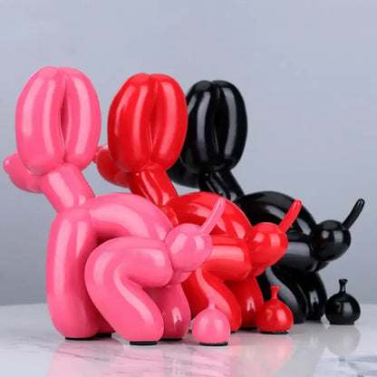 Modern gold balloon dog statue living room resin art sculpture