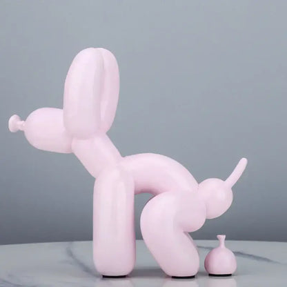 Modern gold balloon dog statue living room resin art sculpture