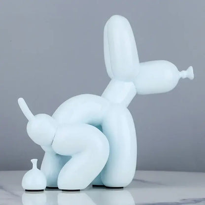 Modern gold balloon dog statue living room resin art sculpture