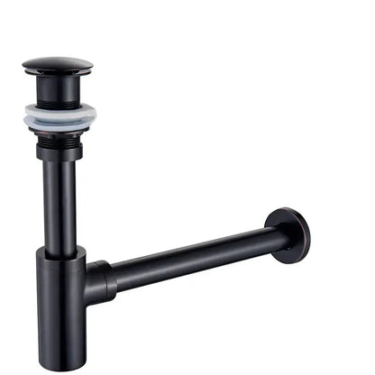 Modern gold basin tap siphon kit bathroom pop up drain