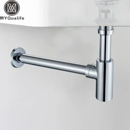 Modern gold basin tap siphon kit bathroom pop up drain
