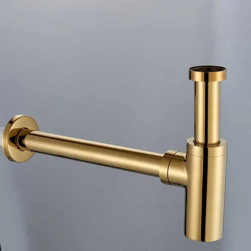 Modern gold basin tap siphon kit bathroom pop up drain