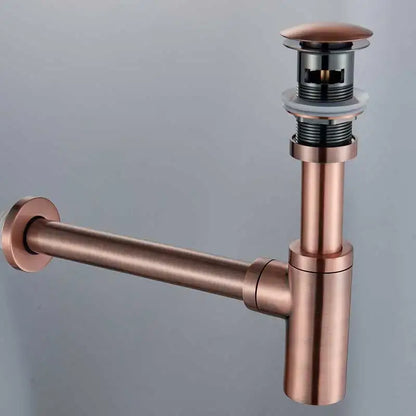 Modern gold basin tap siphon kit bathroom pop up drain